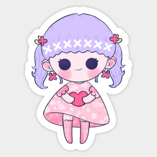 Kawaii Sakura Girl Sticker
